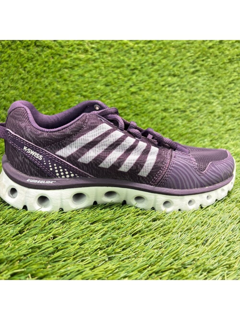 K-Swiss X Lite Womens Size 5.5 Purple White Athletic Running Shoes Sneakers